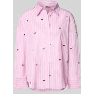 Regular fit overhemdblouse met all-over motief model 'OREGON'