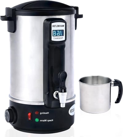 Wax Melter - Kaarsen Smelter - Kaarsen Maken - Snelle Verwarming - 8 Liter - Zwart