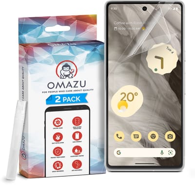 Google Pixel 9A, OMAZU 3D Flex TPU Screenprotector, 2 Pack (100% vingerafdruk scanner compatible) met kras herstellende coating, Edge to Edge bescherming, Geen Glazen protector