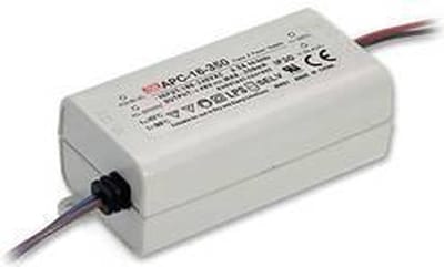 Mean Well APC-16-350 LED-driver Constante stroomsterkte 16 W 0.35 A 12 - 48 V/DC Niet dimbaar, Overbelastingsbeschermin