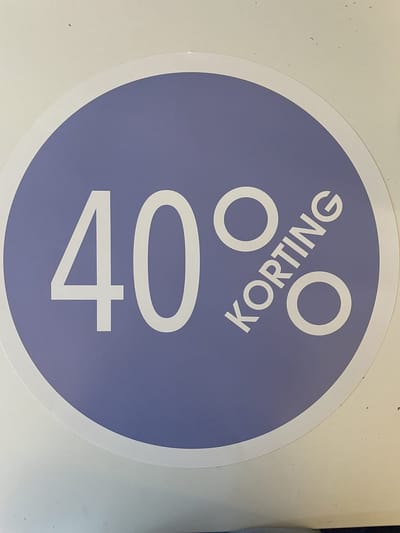 Raambiljet 40% korting Cirkel 48 cm