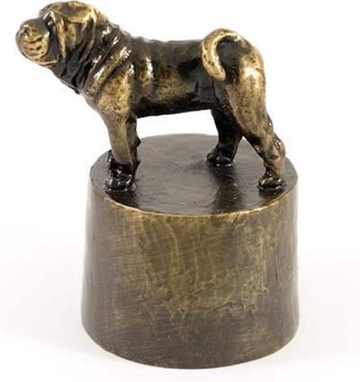 Chinese Shar Pei - Verbronsd Honden Asbeeld Dieren Urn Voor Uw Geliefde Hond