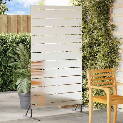 vidaXL - Privacyscherm - 100 - x - 50 - x - 180 - cm - Roestvrij - staal - zilver