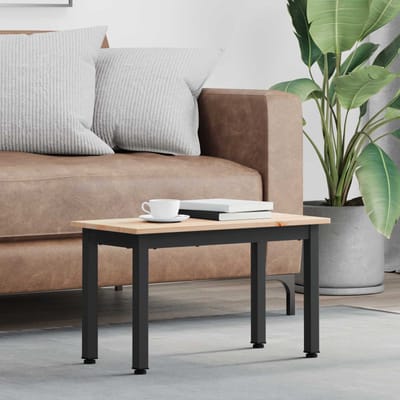 vidaXL - Salontafel - Naturel - 60 - x - 30 - x - 36 - cm - Massief - grenenhout