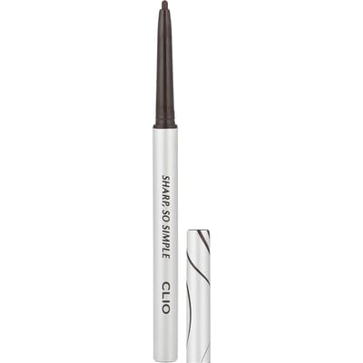 Clio, Sharp, So Simple Waterproof Potloodliner, 04 Donkerbruin, 0,14g (0.004oz) white