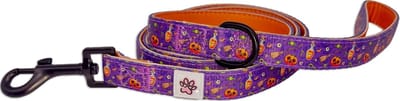 Halloween Hondenriem - Leiband Hond - Kleurrijke Honden Riem - Paars - Pompoenen - Pumpkin Pooch Parade - Paw My God!