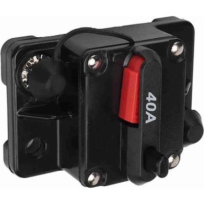 12V 30A 40A 60A Car Stereo Audio Resettable Inline Circuit Breaker Self recovery Fuse 40A