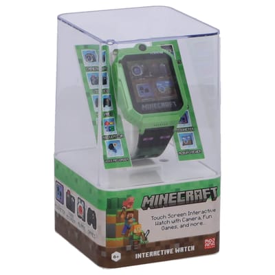 Accutime horloge smartwatch Minecraft met 26 games voor kinderen.