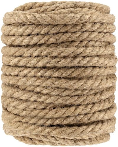 Allecto - Jute Touw 12 mm - Natuurlijk Gedraaid Manilla Touw - 50 m