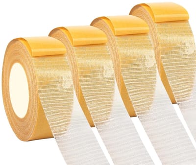 4 Rollen Dubbelzijdige Tape, Extra Sterke Plakband, 3 cm x 20 m, Ideaal voor Vloerkleden, Huisdecoratie en Creatieve Projecten