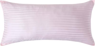 Homescapes Satijn Streep Katoen Kussensloop 40x80 cm – Roze – 100% Egyptisch Katoen – Draaddichtheid 330
