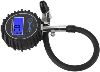 Bandenspanningsmeter Digitaal - Bandenmeter LCD - Bandenspanning Controleren - Nauwkeurigheid ± 1 PSI - 3-200 PSI - Zwart