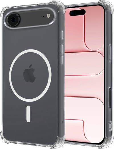 Hoesje - Geschikt voor Apple iPhone Air - Magsafe Compatible - Sterk & Shockproof - Back Cover - Shock Proof Case - Telefoon Hoes Shockproof - Transparant