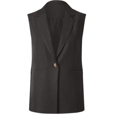 ESMARA Mouwloze dames blazer (Zwart, 34)