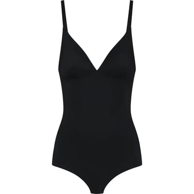 Bye Bra Corrigerende String Bodysuit, zonder Beugel, Stevige Correctie, Shapewear String Body, Zwart, XL