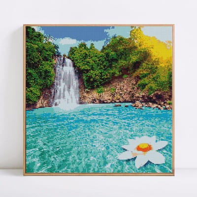 Diamant peinture pierres rondes paysage diamant broderie vente photos scéniques 30x30 black