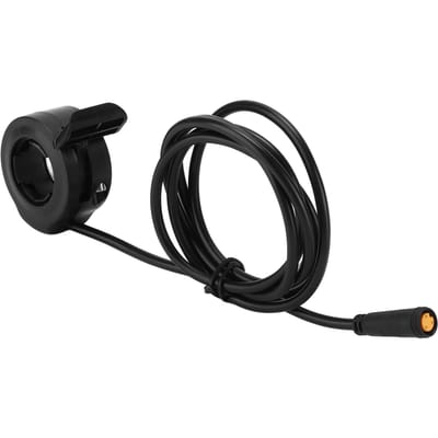 Poignée daccélérateur au pouce 3 broches Gauche Droite Étanche pour VTT Électriques avec Tube de Guidon 22 mm black