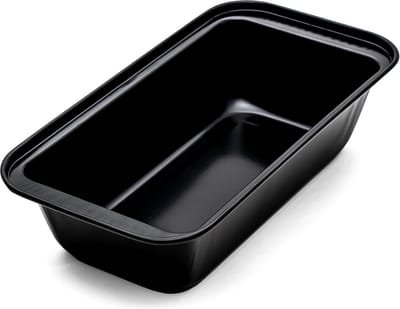 Intirilife broodvorm Broodvorm Taartvorm van koolstofstaal in zwart - 750 gr brood - 25,5 x 13 x 6 cm - Rechthoekige vorm met antiaanbaklaag voor gebak Brood-vleesbrood Ovenvorm Sponscake