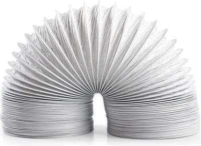 Nedis PVC Luchtafvoerslang - 100 mm - 6.00 m - Geschikt voor: Luchtventilatie / Wasdrogers - Wit