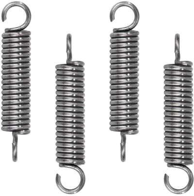 Trekveren met haak - Spanveer verlenging - Industriële montage - Roestvrij staal 304 - 1.0 x 6 x 30 mm