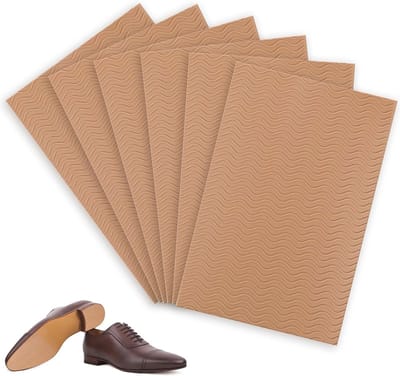 Antislip Rubberen Zolen voor Schoenreparatie - 6 Stuks, Slijtvast en Geluidsloos