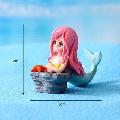 Mooie zeemeerminfiguren voor aquarium Kunstmatige zeemeerminornamenten Vissenkom