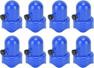 Trampoline Onderdelen - Veiligheidsnet Hulzen - Trampoline Reparatie - Duurzame Constructie - 8 Stuks - Blauw Zwart
