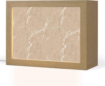 Tafellamp 20x15 cm - LED lamp - Beige - Marmer - Organisch - Wit - Decoratieve tafellampen - Dimbaar - Tafellampje slaapkamer - Woonkamer binnen