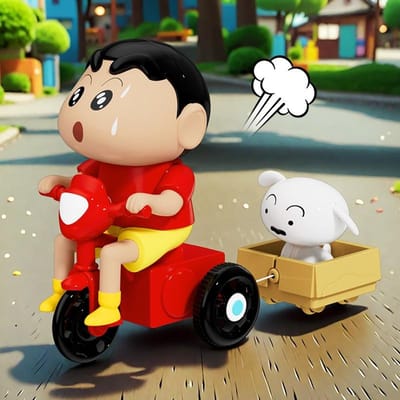 Crayon Shin-Chan Clockwork Model Bewegende Blind Box Creatief Kruipend Hoge Kwaliteit Speelgoed Animatie Periferie Verzameling Tafel Tide Speelgoed Gif red