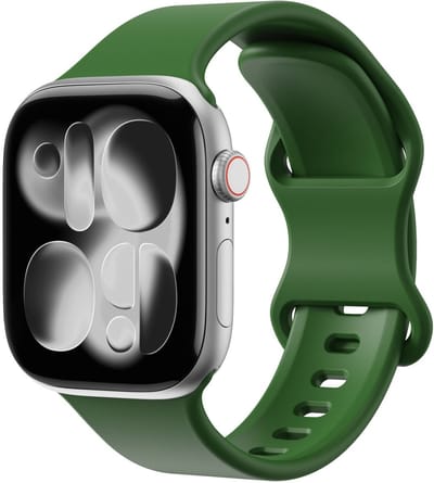 SBG Siliconen Bandje Geschikt voor Apple Watch 1/2/3/4/5/6/7/8/9/10/11/SE - 38/40/41/42MM - Horlogebandje Alfalfa