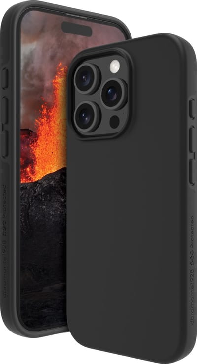 Dbramante1928 - Iceland Ultra D3O Mag geschikt voor iPhone 16 Pro Hoesje - zwart