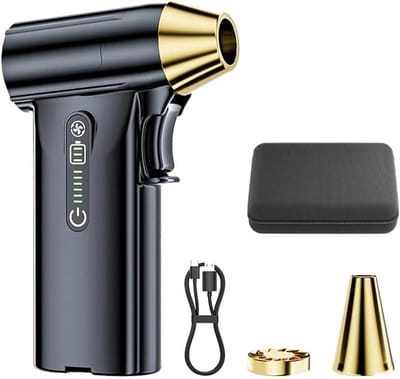 Handheld Stofafzuiger - Turboventilator Krachtig - Snel Reinigen - 130000RPM Motor - 341.5 Gram - Zwart