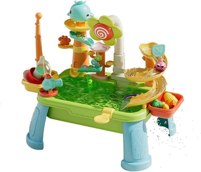 Kindergootsteen Met Water - Speeltafel Pomp - Fantasie Spel - Elektrisch Stromend Water - 40 x 30 x 15 cm