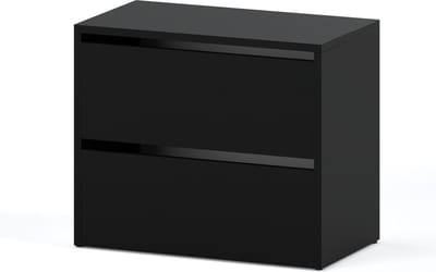 Meubel Square - Schoenenkast STEP - Mat Zwart - Modulaire schoenenkast zonder handgrepen