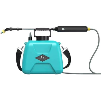 Schoudertype Elektrische tuinsproeier Tuinplanten Waterapparaat Bloemenspuitmachine blauw
