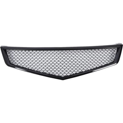 Grille Avant Sportive Noire Brillante en Maille Grilles Protectrices Look Sportif Pour TSX 2006 à 2008 white