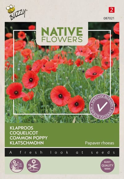 Buzzy - Zaden papaver klaproos 0.1 gram