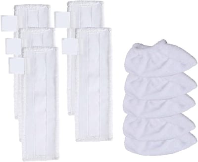 Stoomreiniger Doeken - Mop Pads - Grondig Schoonmaken - Hoge Absorptie - 10 Stuks - Wit