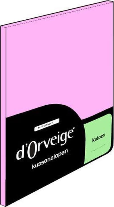 D'Orveige Kussenslopen (2 Stuks) - 100% Katoen - 60x70 cm - Roze