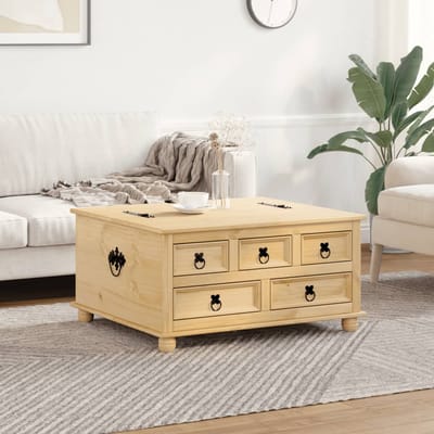 vidaXL - Opbergbox - Corona - 90x78x45 - cm - massief - grenenhout