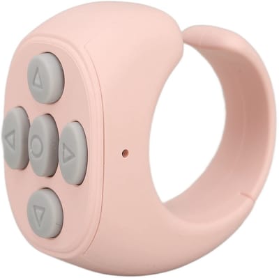 Dailygoods - Bluetooth Control Page Turner - Fingertip Page Turner - Multifunctionele Afstandsbediening - Roze - Geschikt voor Foto's en Video's - 10...