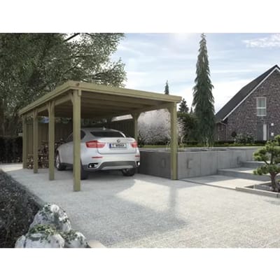 Weka Carport 617 Gr.2 Onbehandeld Zonder Dak 294x591cm
