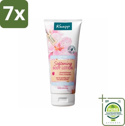 7 x Kneipp - Body lotion - Soft Skin - Amandelbloesem - 200 ml - Grootverpakking - Lichaamslotion - Gevoelige Huid - Hydraterende Lotion - Amandelolie - Zachte Huid