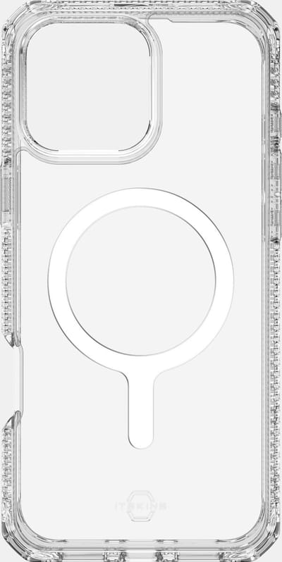 ITSKINS Doorzichtig Hoesje geschikt voor Apple iPhone 16 Pro MagSafe Telefoonhoesje Hardcase | ITSKINS Level 2 HybridMagClear R Backcover Shockproof | Geschikt voor MagSafe | Geschikt voor Draadloos Opladen met Magnetische Ring | Geschikt voor