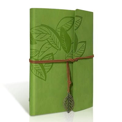 Dailygoods- Notitieboekje Vintage Leer - Navulbaar Dagboek - Schetsblok - Kraftpapier Bladen - 180 Graden Lay-flat - Ideaal Cadeau