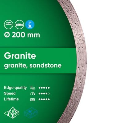 Diamantzaagblad Graniet,Marmer 250 x 25,4 mm  1A1R 250
