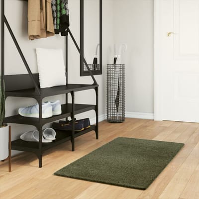 vidaXL - Vloerkleed - HUARTE - laagpolig - zacht - wasbaar - 60x110 - cm - bosgroen