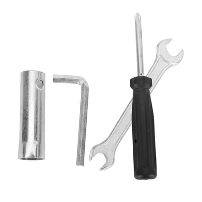 Dailygoods- Reparatietools Universele Set - Dopsleutel - Steeksleutel - Binnenzeskantsleutel - Schroevendraaier - Inclusief Draagtas - Motorfiets Gereedschap