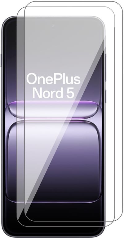 Screenprotector geschikt voor OnePlus Nord 5 - 2x Glas Screen Protector