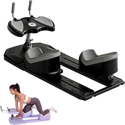 Kruipoefenapparaat - Lichaamstrainer - Thuis Fitness - Afneembare Trainer - 3 Hoogtes - Zwart